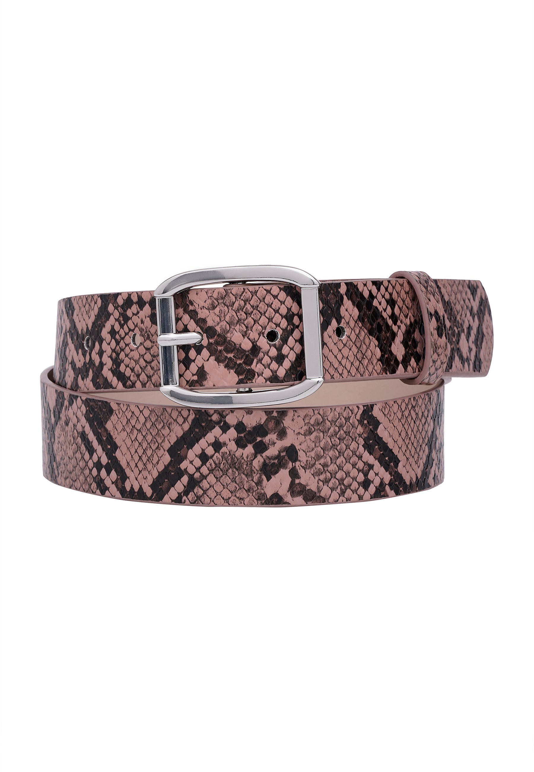 Ceinture à imprimé serpent exotique