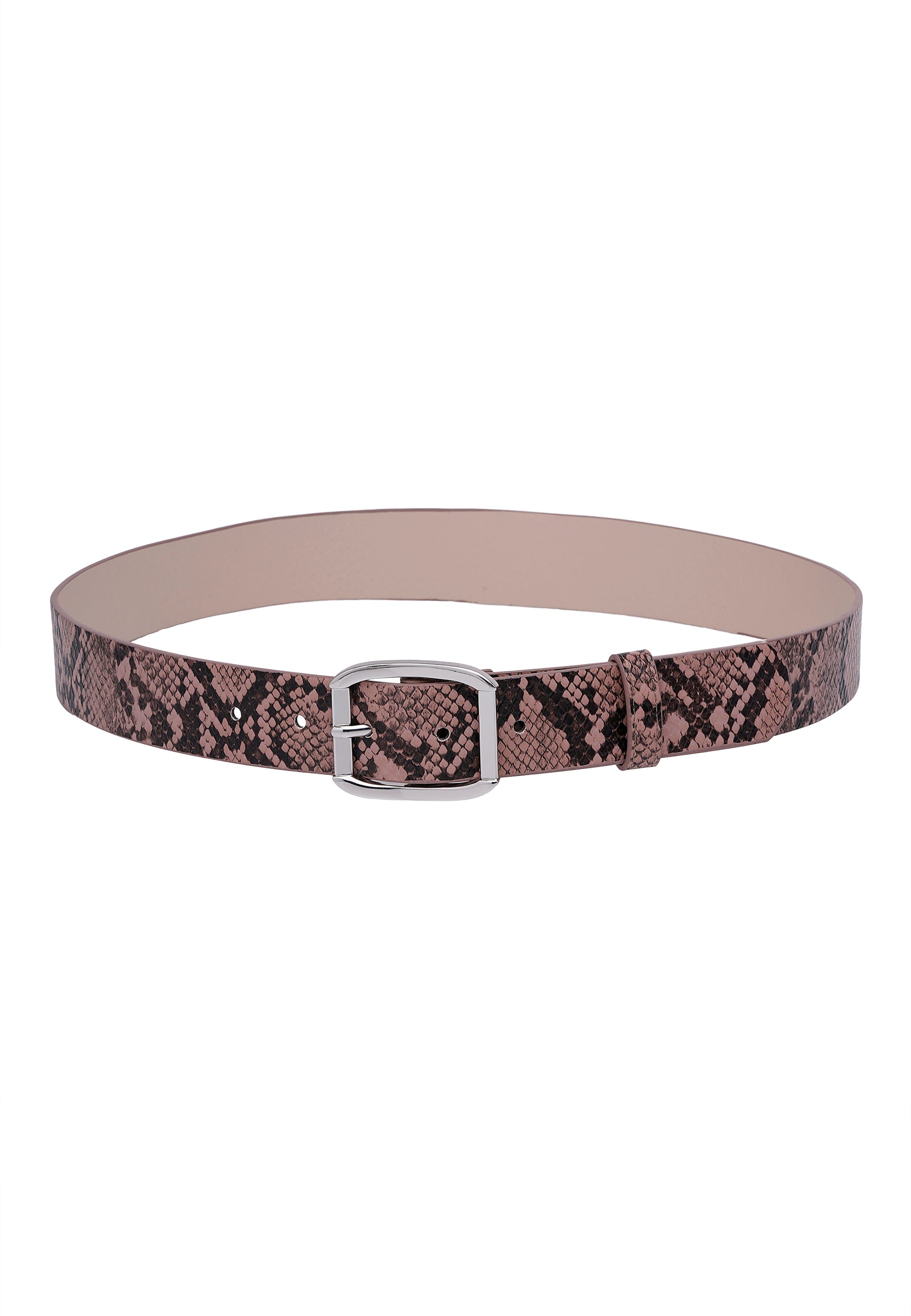 Ceinture à imprimé serpent exotique