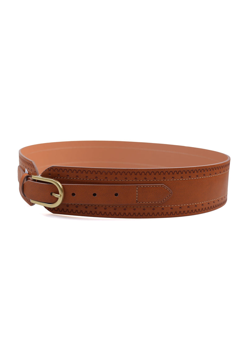 Ceinture marron clair élégante