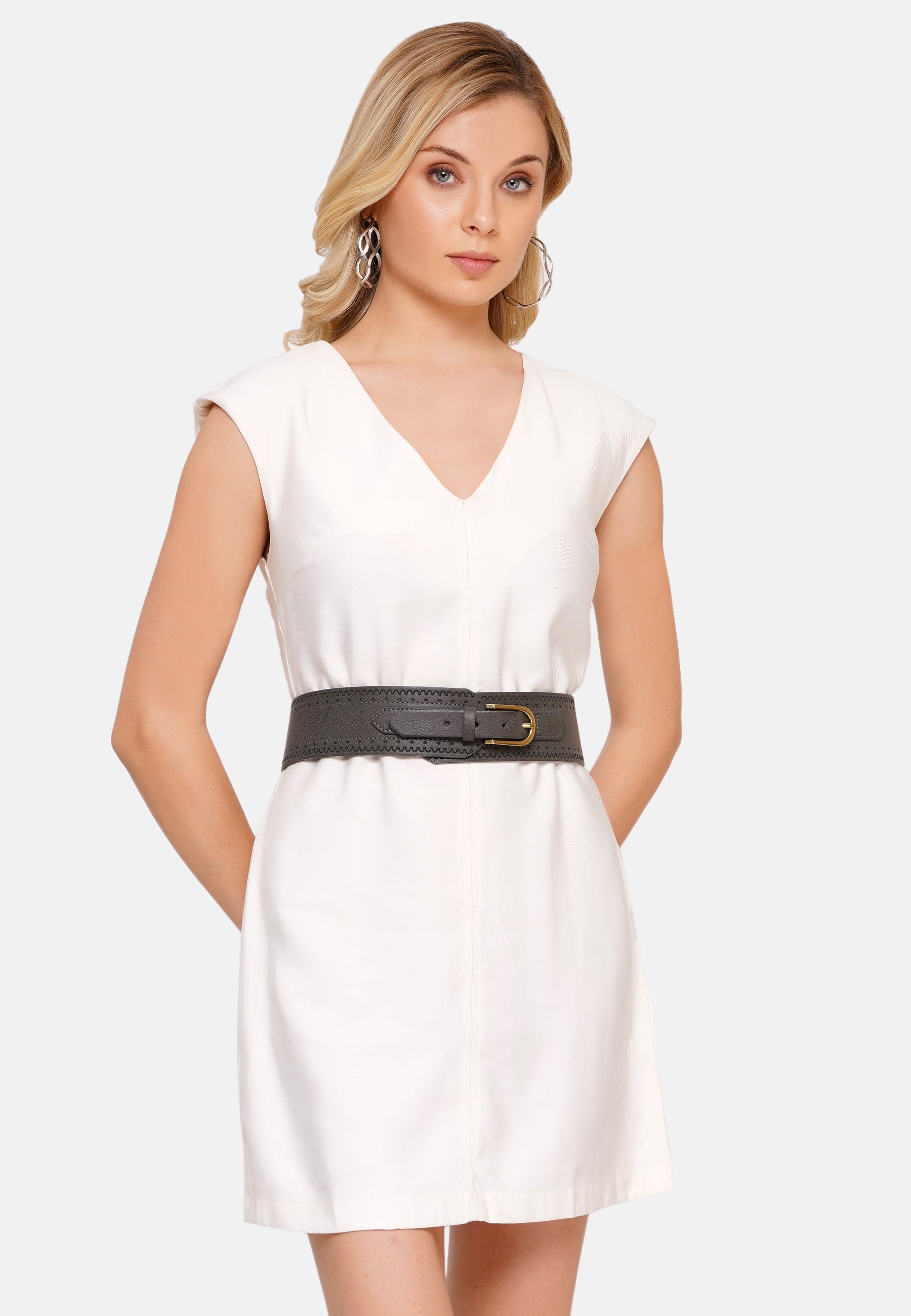 Ceinture gris foncé élégante