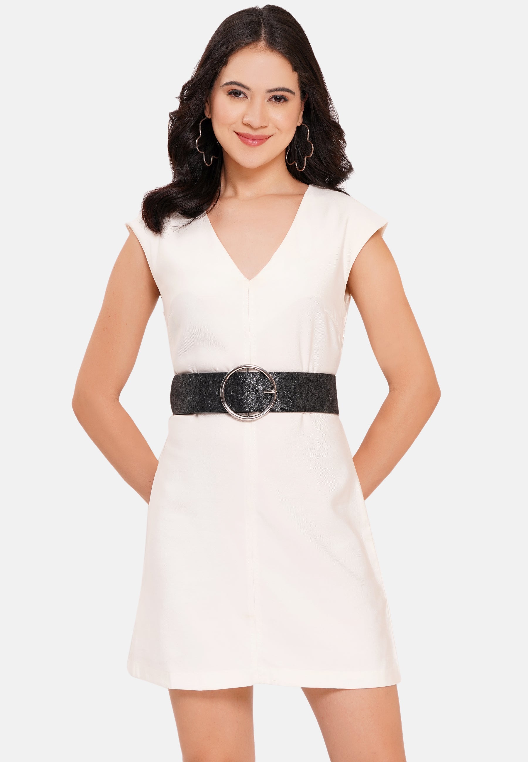 Ceinture à boucle ronde scintillante