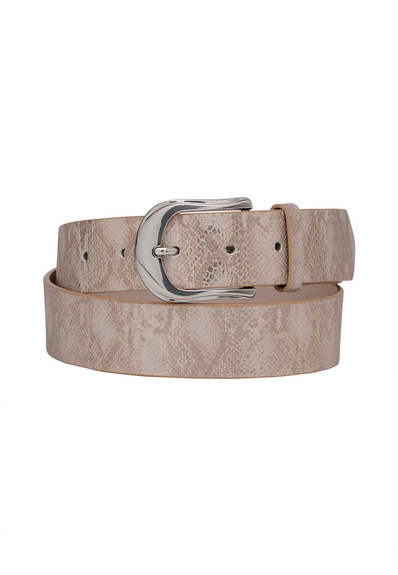 Ceinture à imprimé serpent