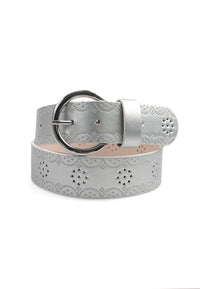 Ceinture à boucle ronde de créateur contemporain