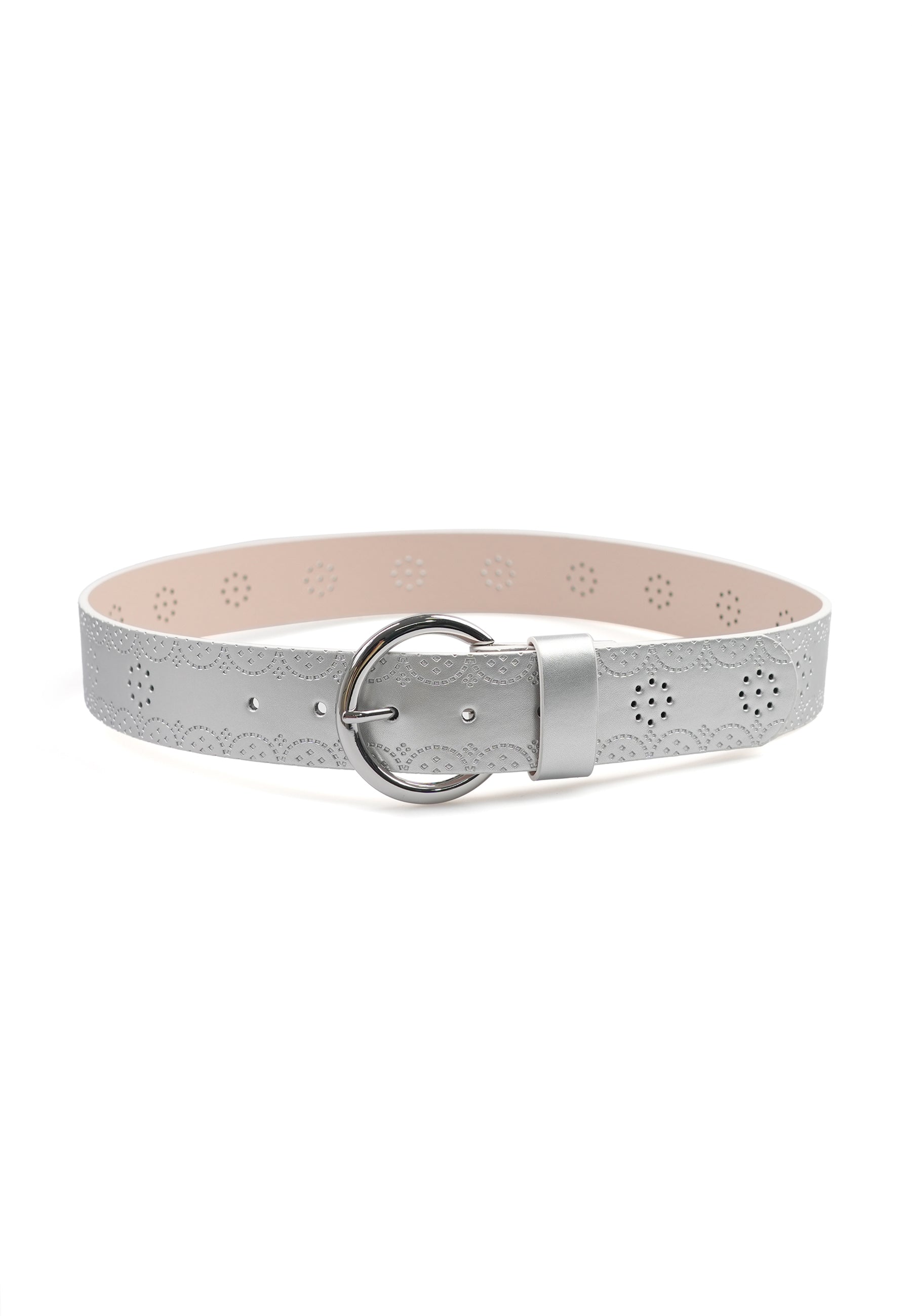 Ceinture à boucle ronde de créateur contemporain