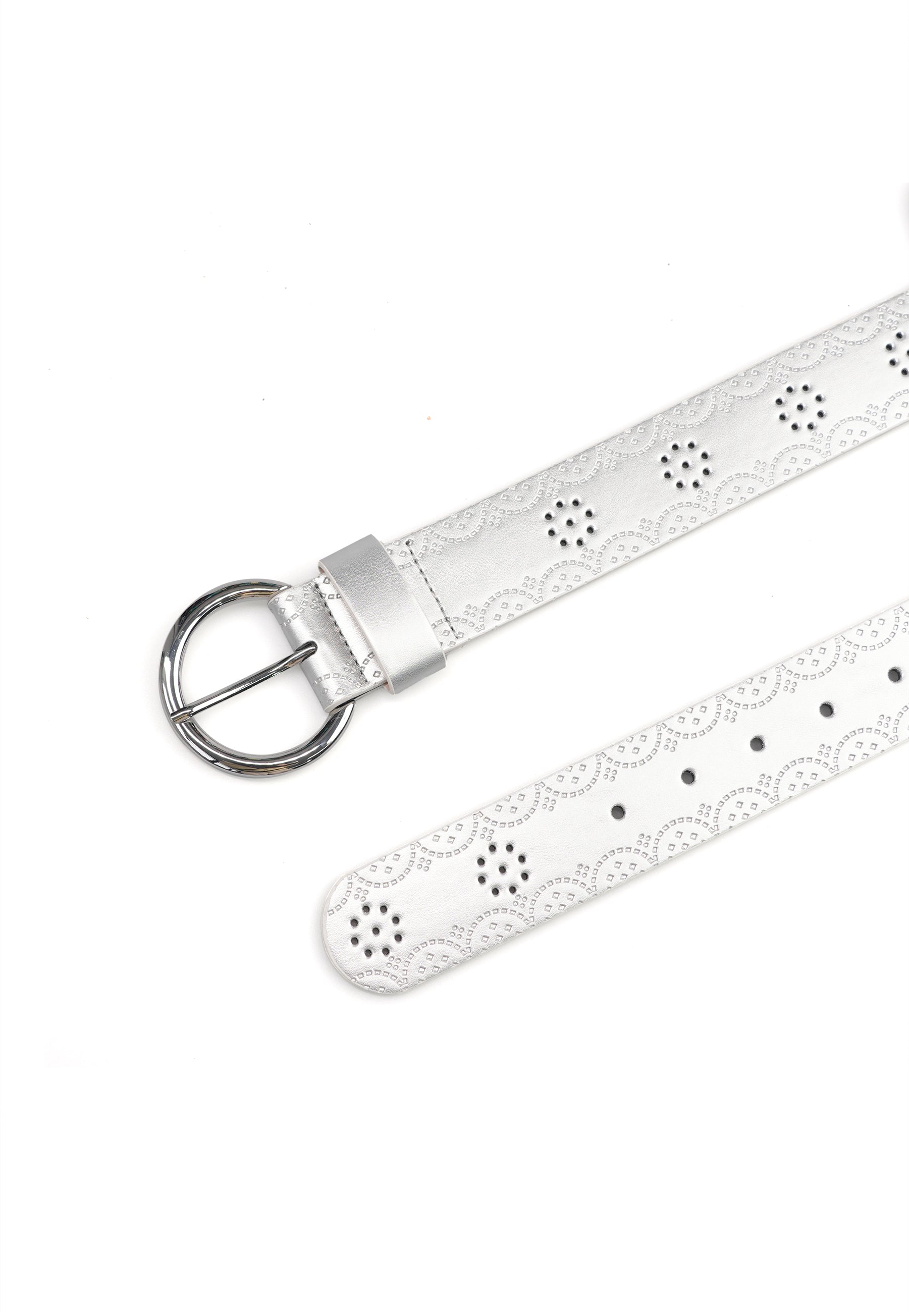 Ceinture à boucle ronde de créateur contemporain