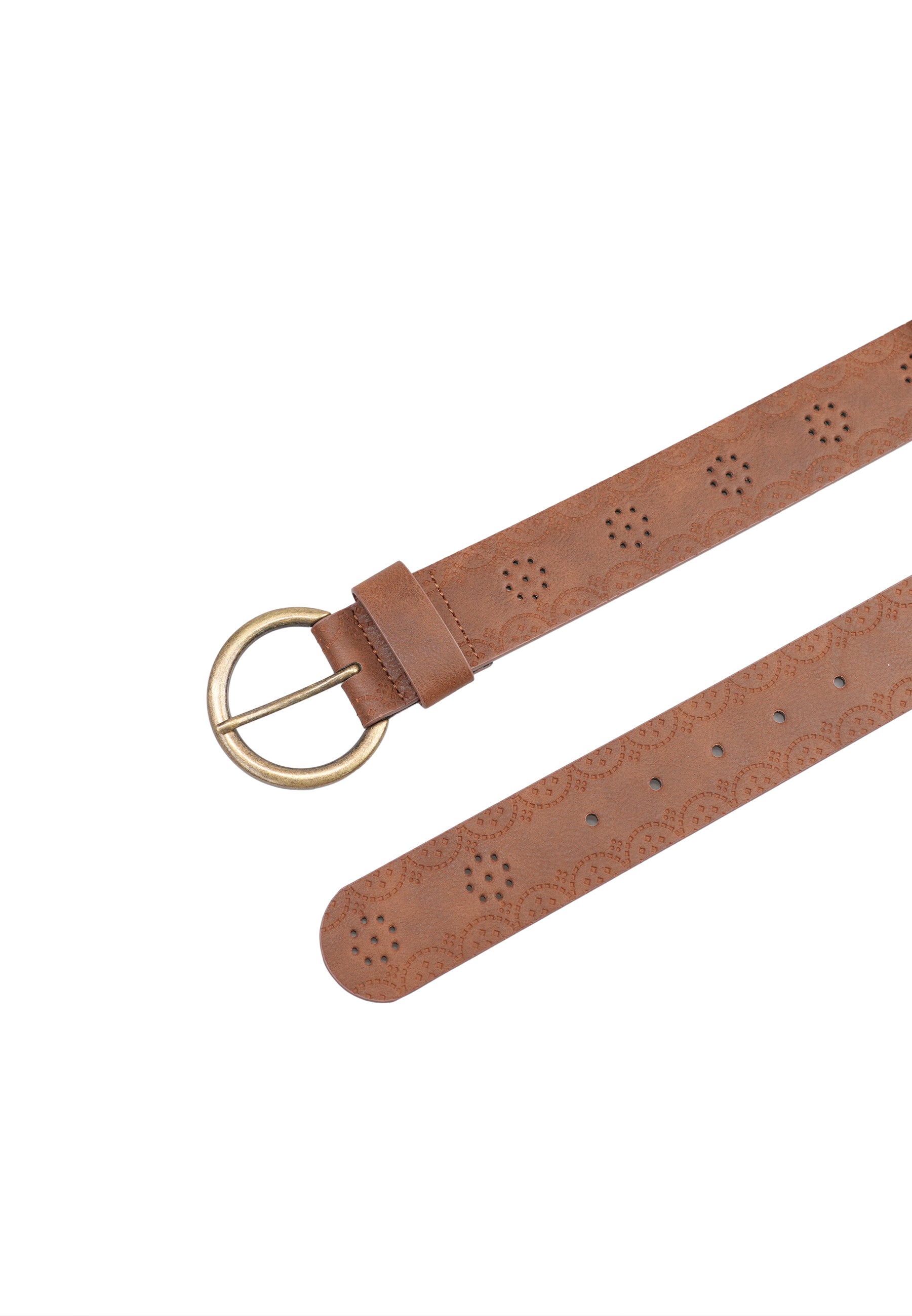 Contemporary Designer Round Buckle Belt