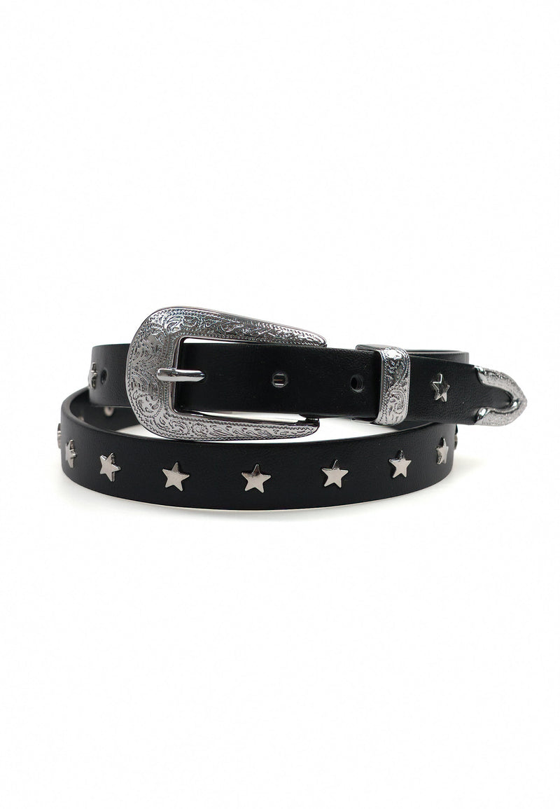 Ceinture fine rétro noire