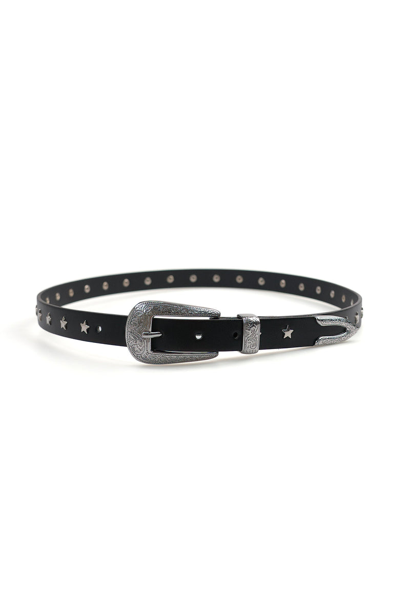 Ceinture fine rétro noire