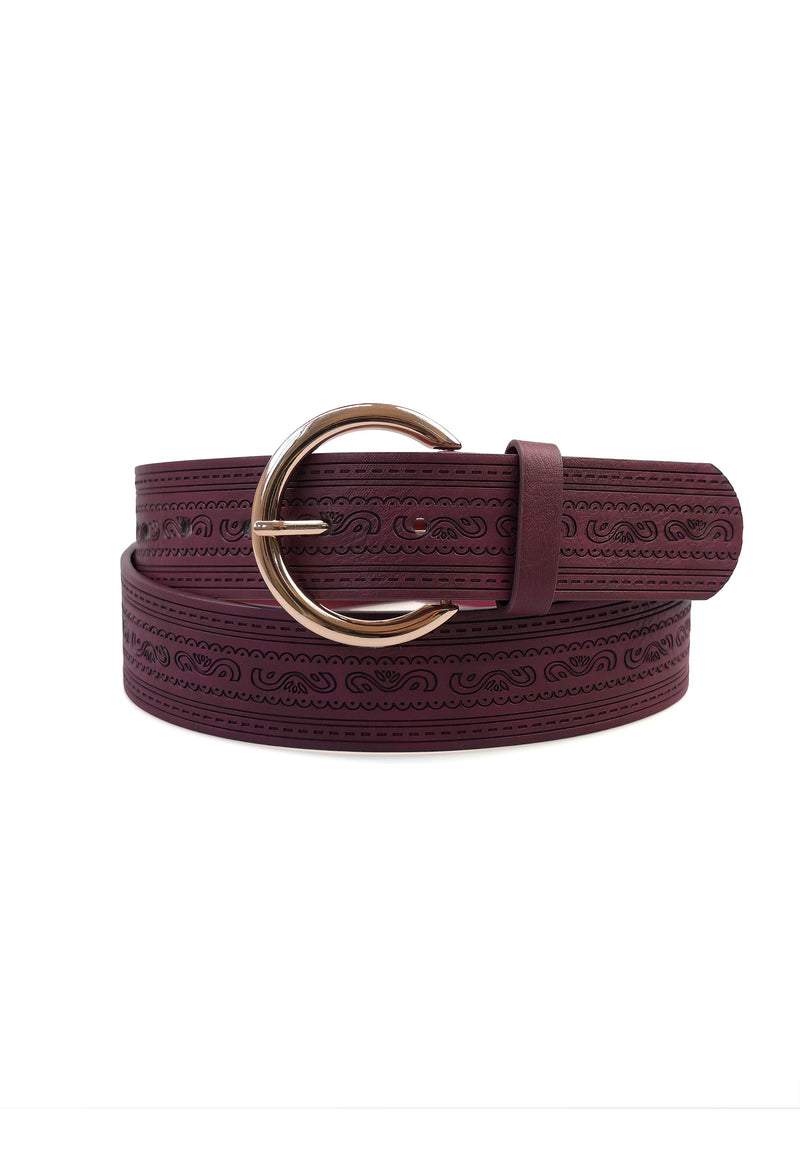 Ceinture classique de créateur magenta
