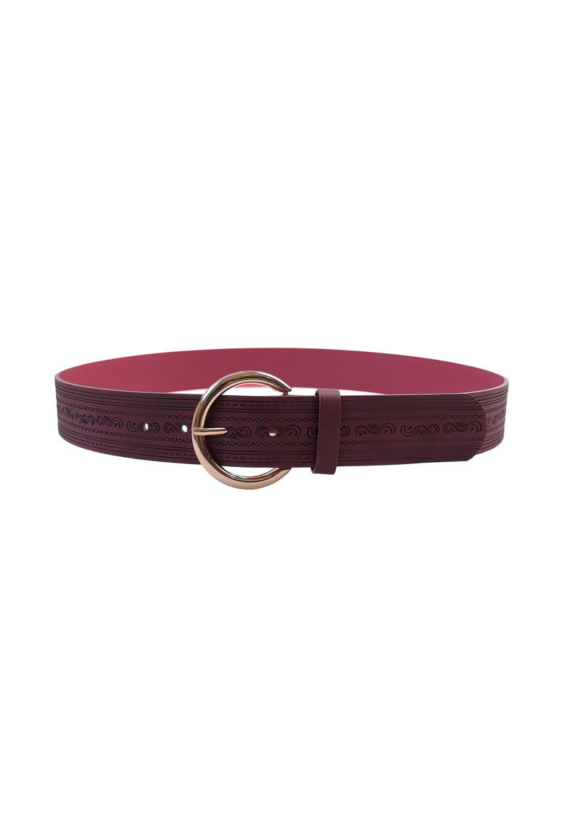 Ceinture classique de créateur magenta