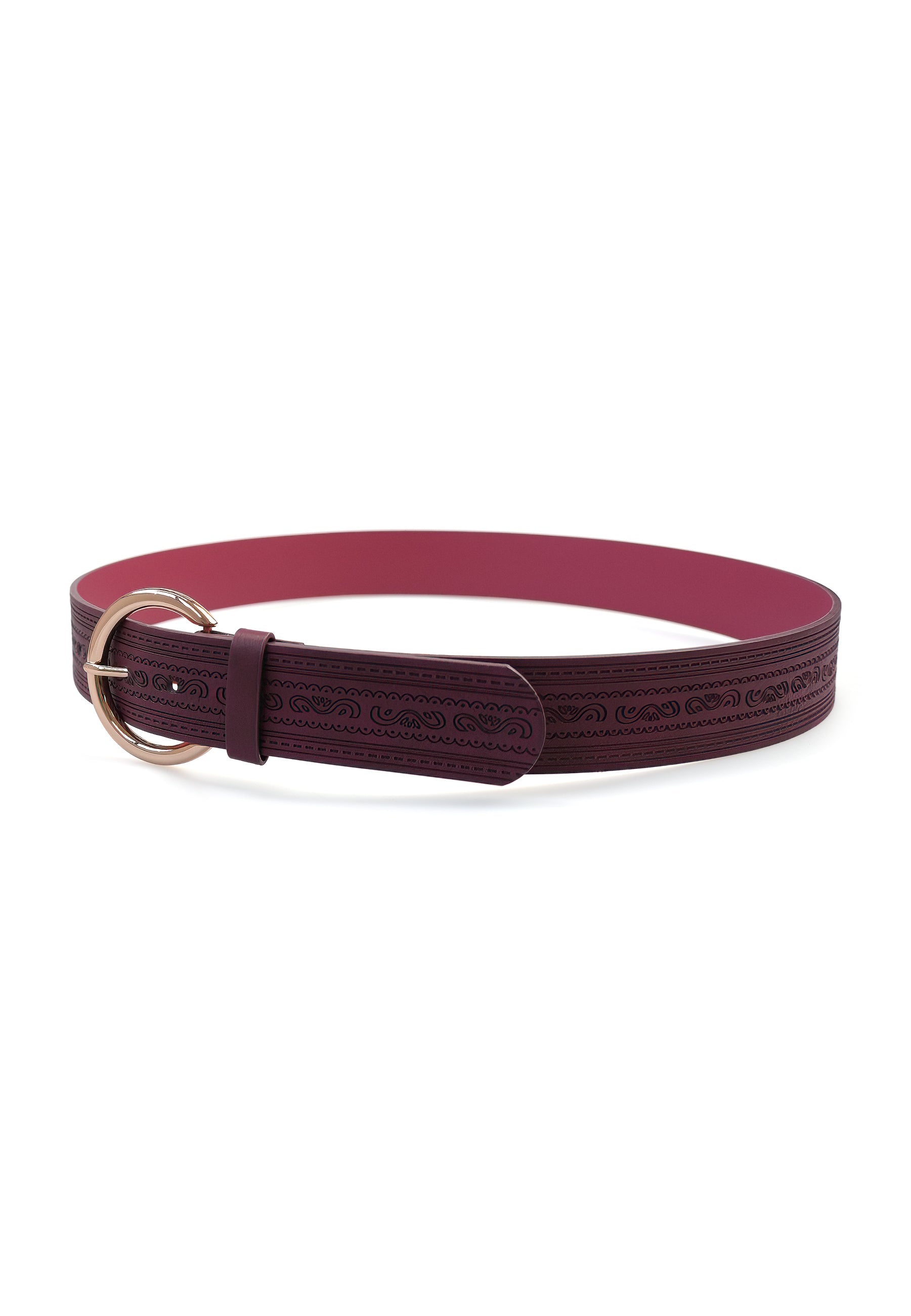 Magenta Designer Classic Belt
