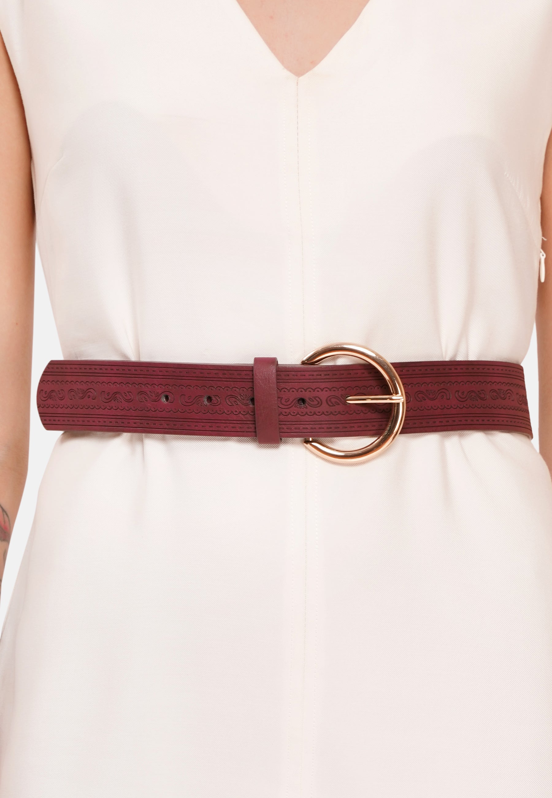 Magenta Designer Classic Belt
