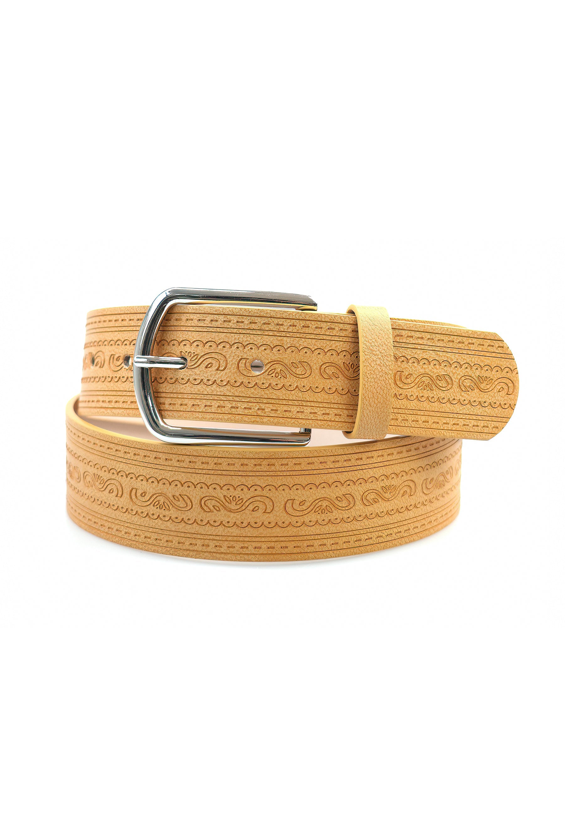 Ceinture classique jaune de créateur