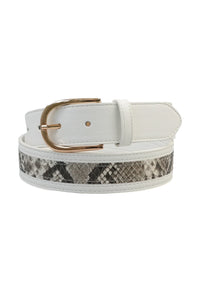 Ceinture à double imprimé serpent
