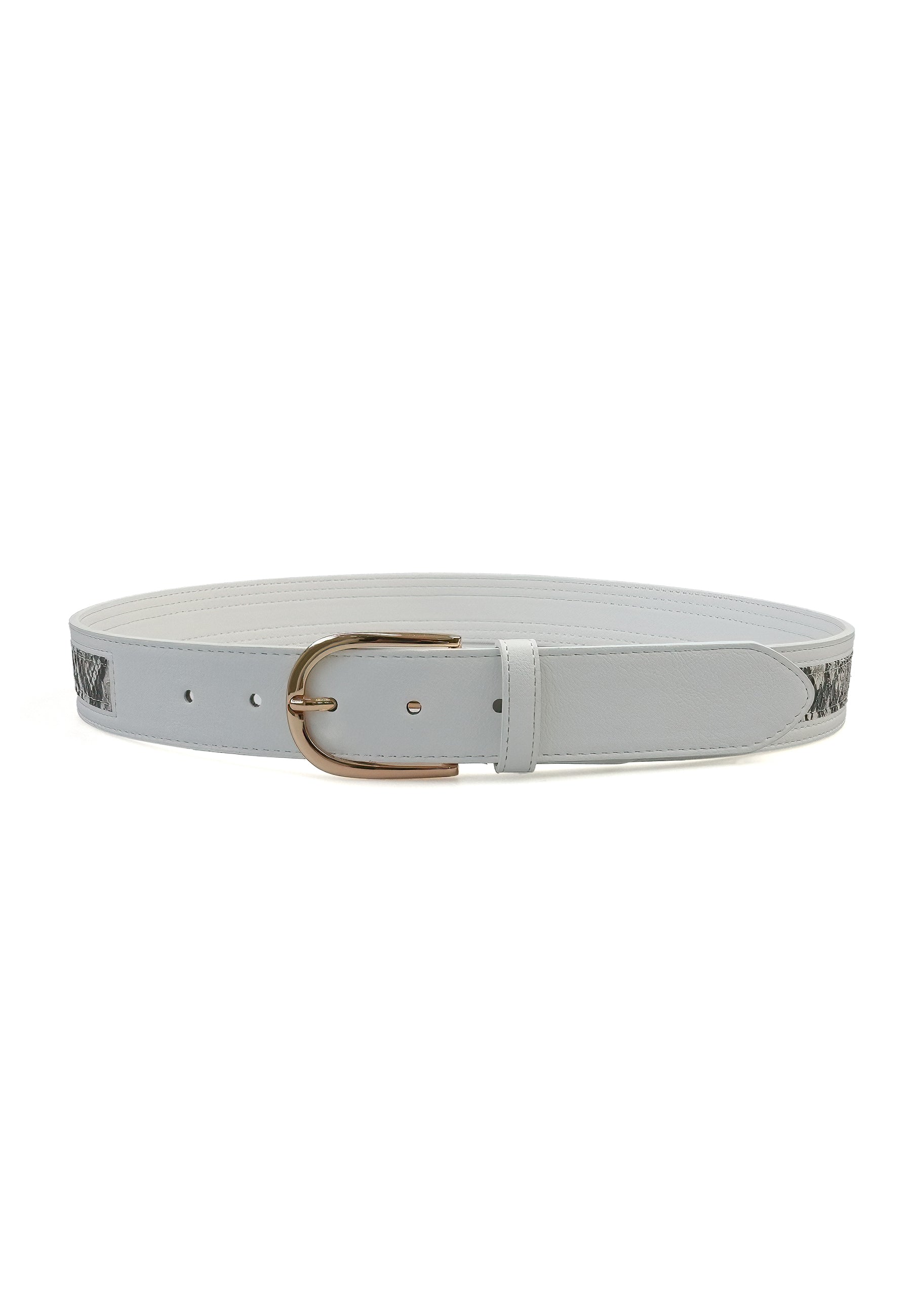 Ceinture à double motif imprimé serpent