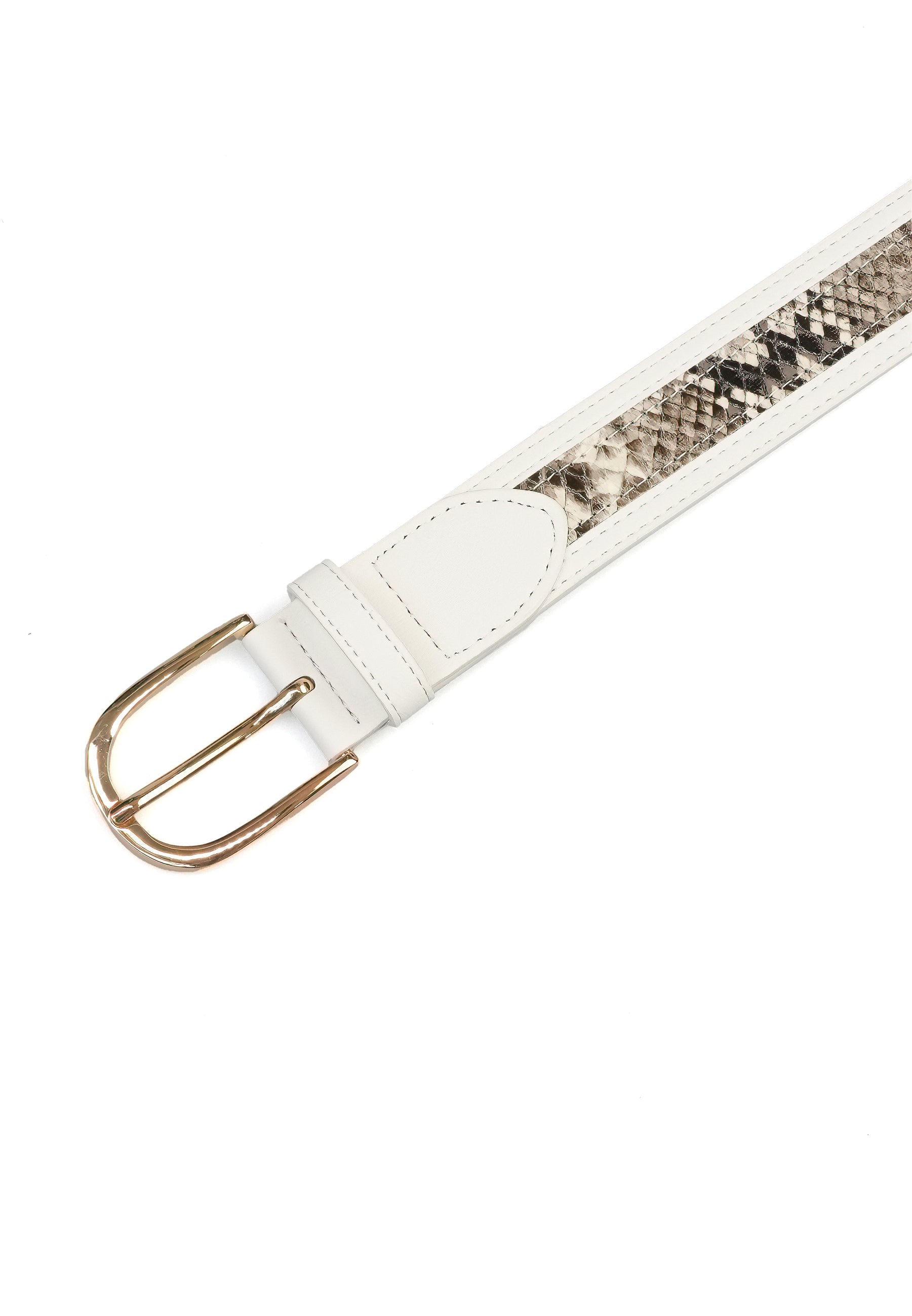 Ceinture à double motif imprimé serpent