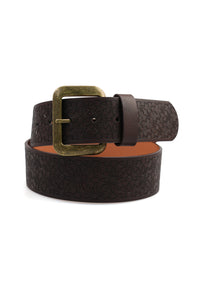 Ceinture large marron élégante