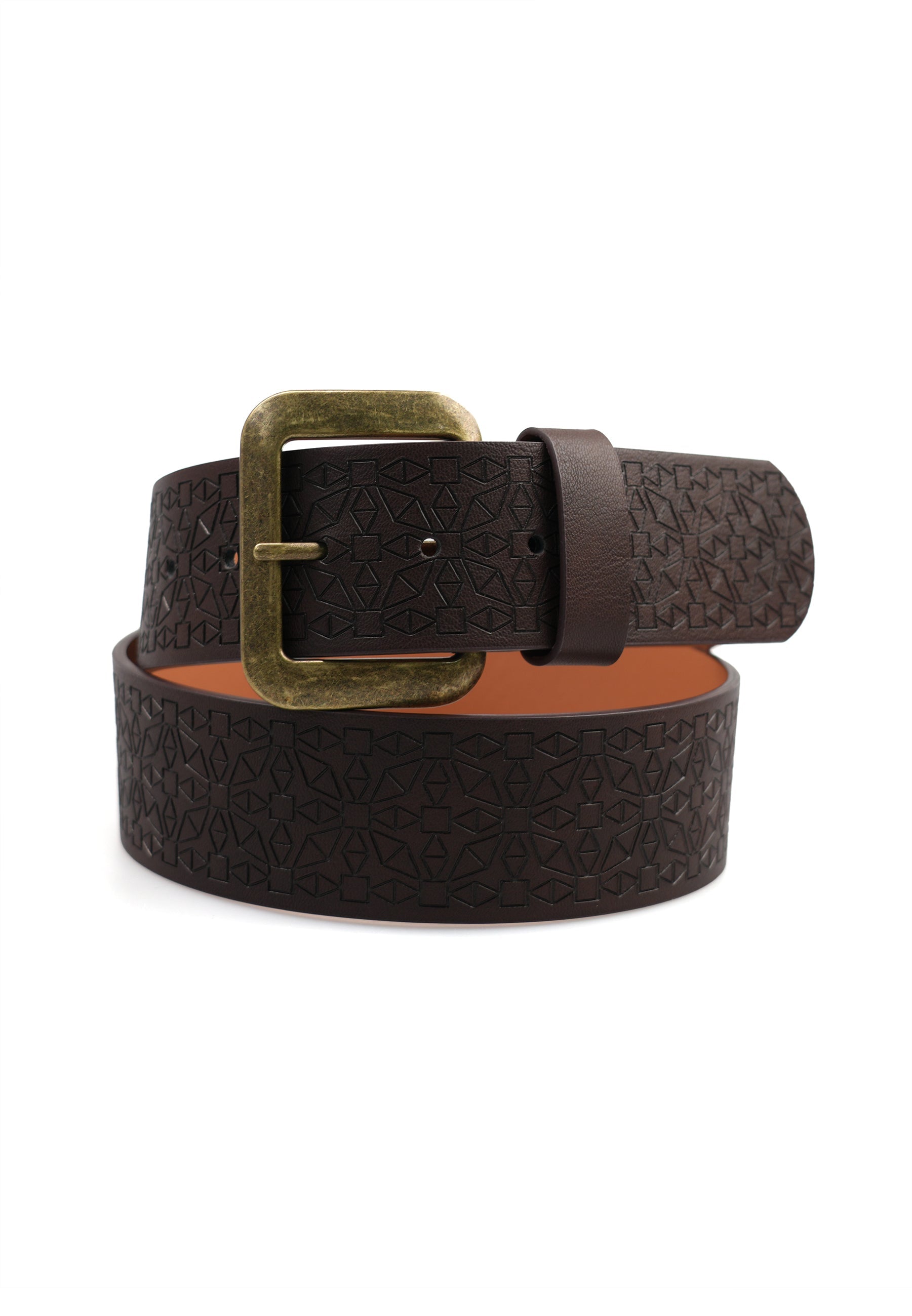 Ceinture large marron élégante