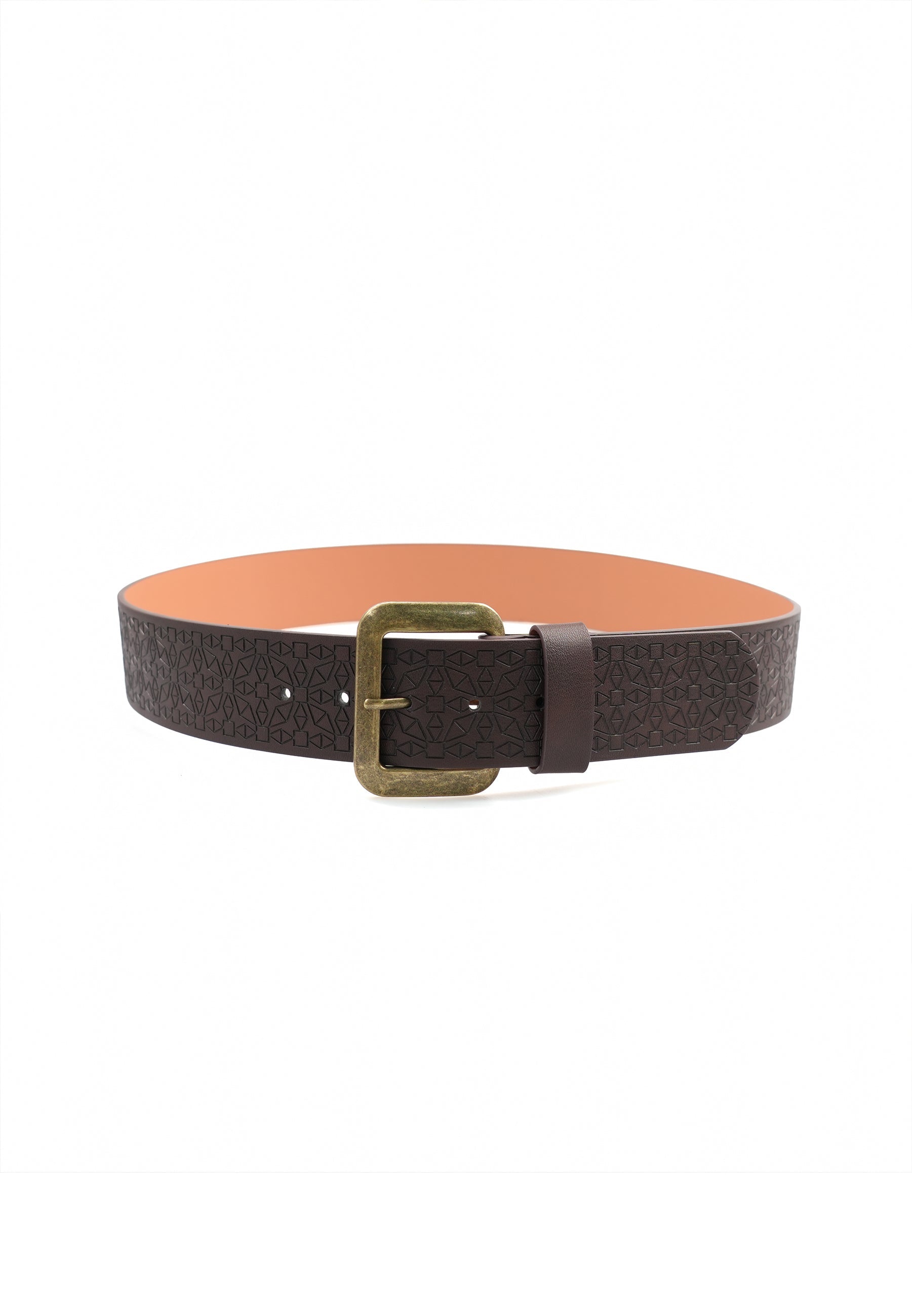 Ceinture large marron élégante