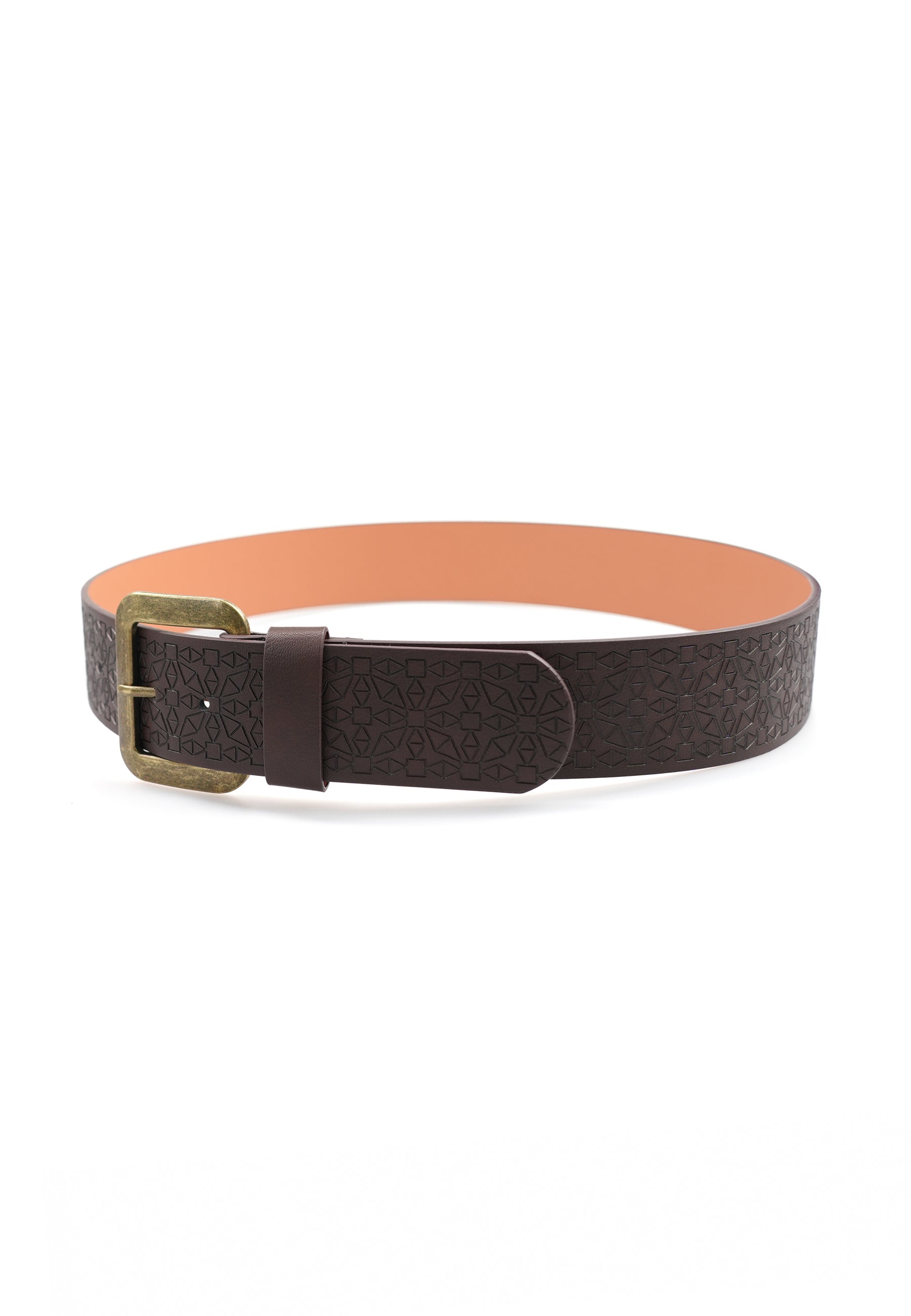 Ceinture large marron élégante