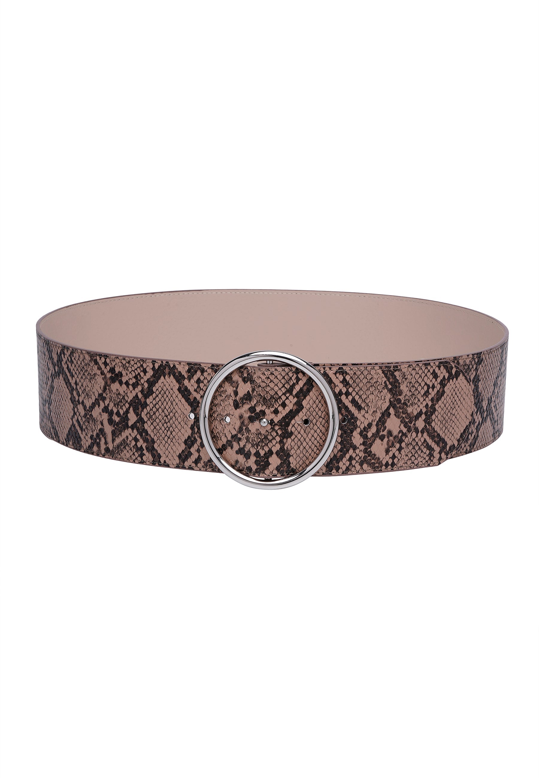 Ceinture à double boucle à motif serpent