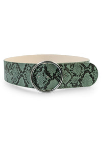 Ceinture à double boucle à motif serpent