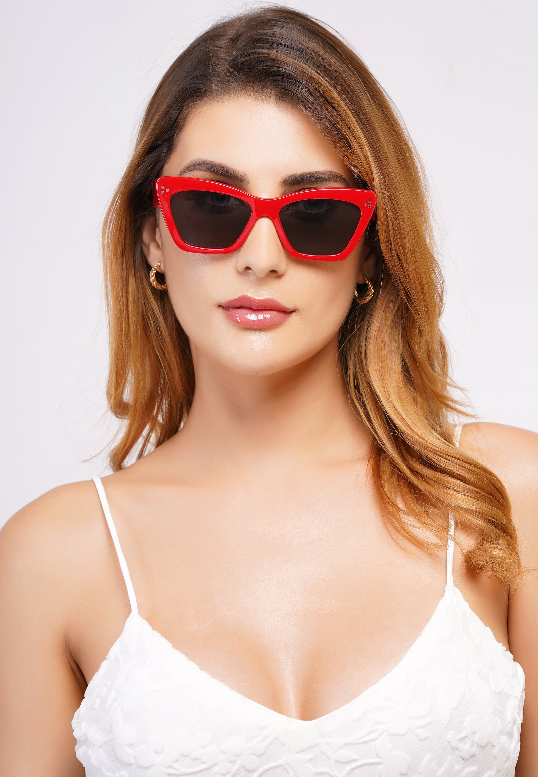 Lunettes de soleil rétro œil-de-chat